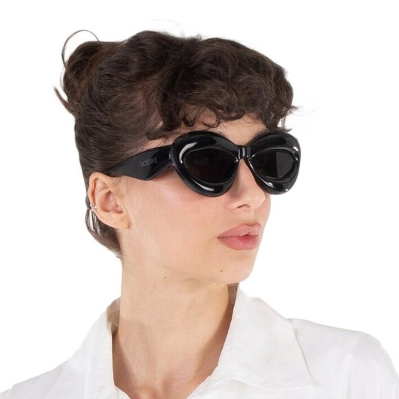 Loewe Women Sunglasses Black Grey Cat Eye LW40097I INFLATED 01A NEW AUTHENTIC main image 8